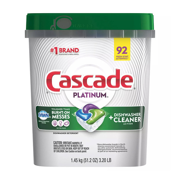 캐스캐이드 플래티넘 식기 세척기 세제 92캡슐
