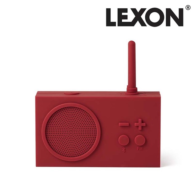 Lexon 렉슨 티코3 라디오 블루투스 스피커 다크 레드